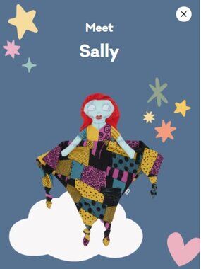 Little Sleepies Nightmare Before Christmas Sally Baby Lovey NEW